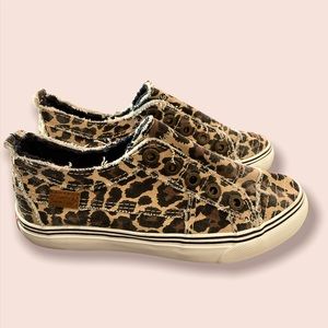 Kids slip-on leopard sneakers